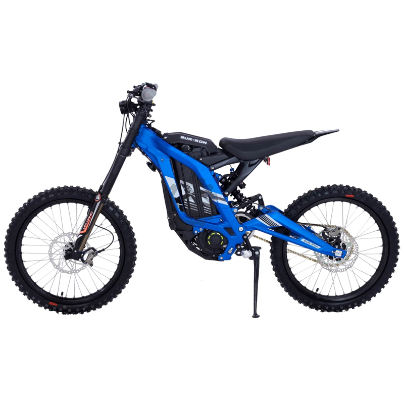 blue electric dirt bike